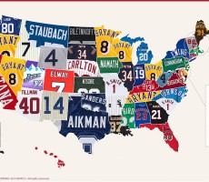 Here's A Map Of The Best-Selling Throwback Jersey In Your State