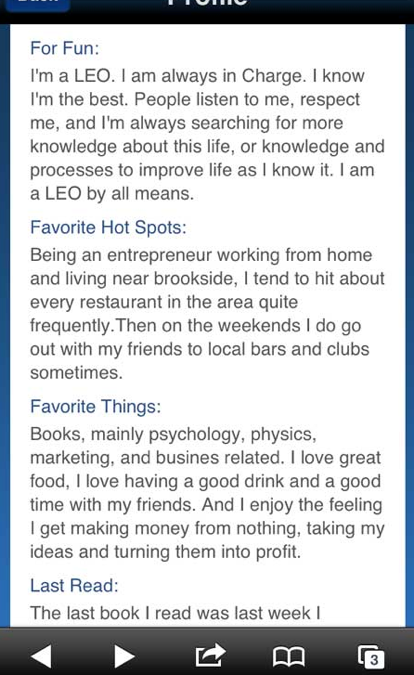 My Reaction To 'Bachelorette' Chad's Wildly Fantastic Match.com Profile