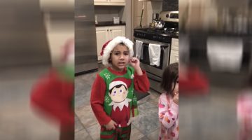 All Hell Breaks Loose When This Dad Busts Out An 'Elf On The Shelf' In Front Of His Kids