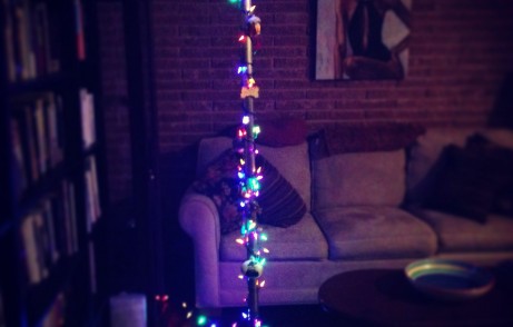 My dad bought and decorated a Festivus pole in lieu of a Christmas tree. #PGP